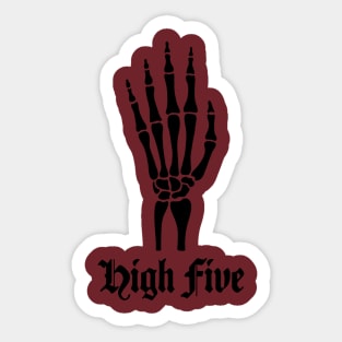 High Five Skeleton Sticker